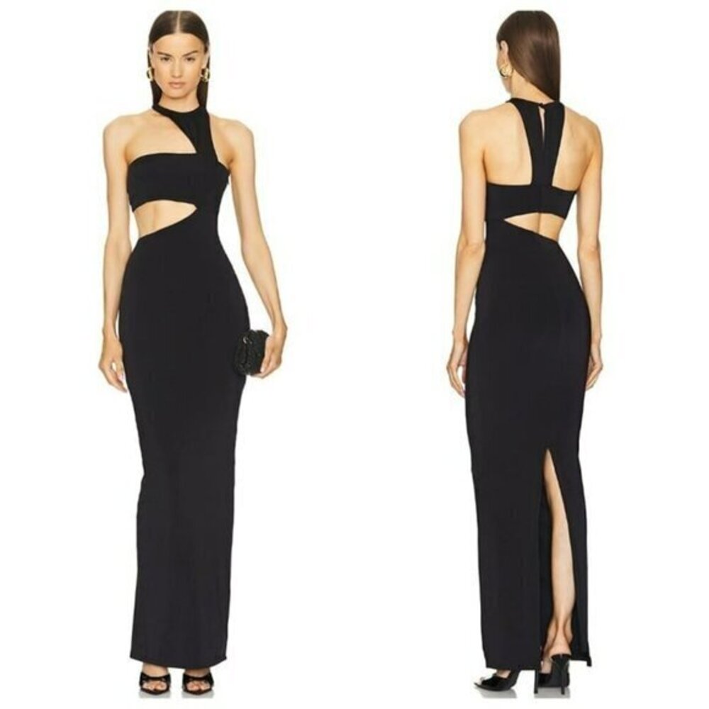 Michael Costello xREVOLVE Trinity Maxi Dress - Black